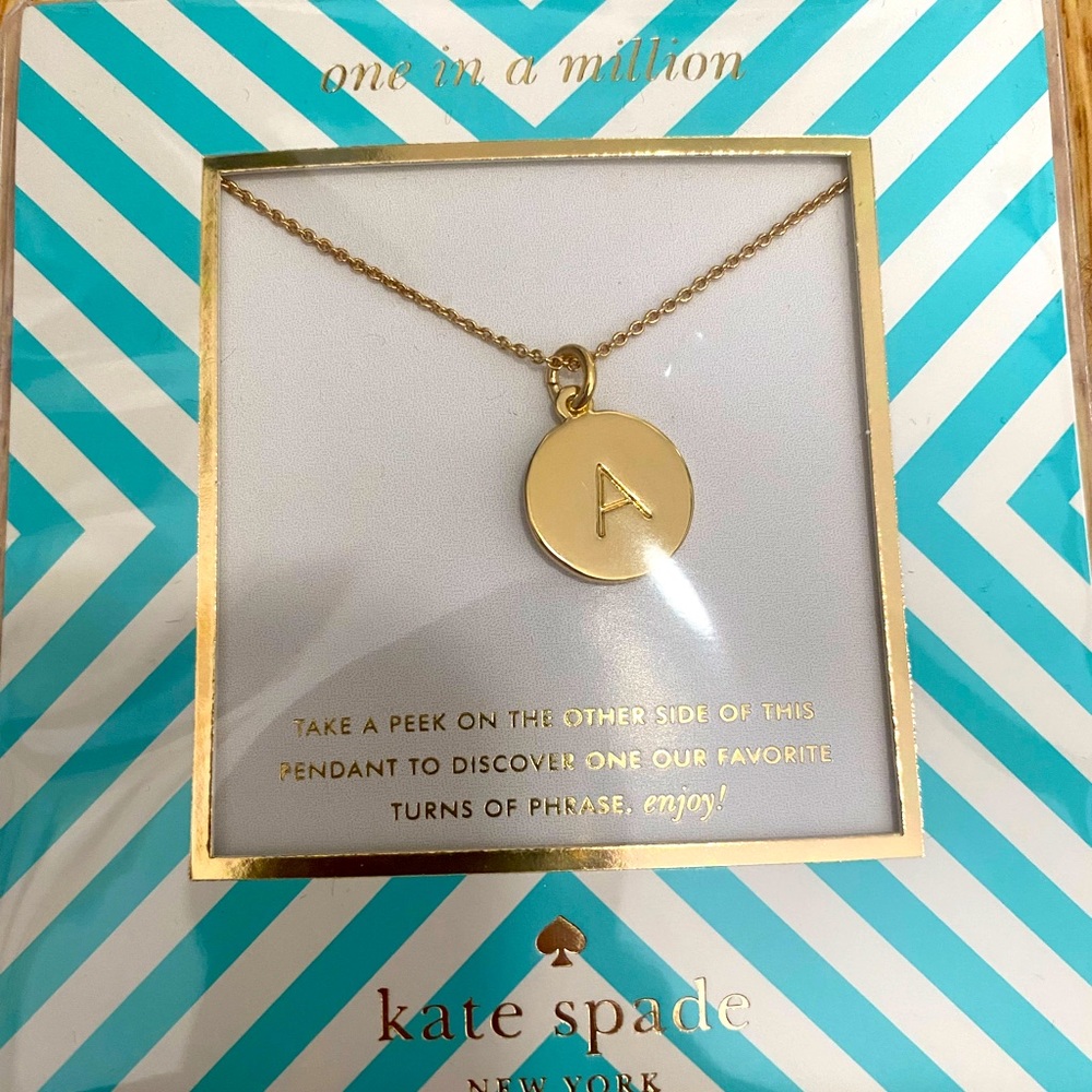 Kate Spade ‘A’ Initial Necklace